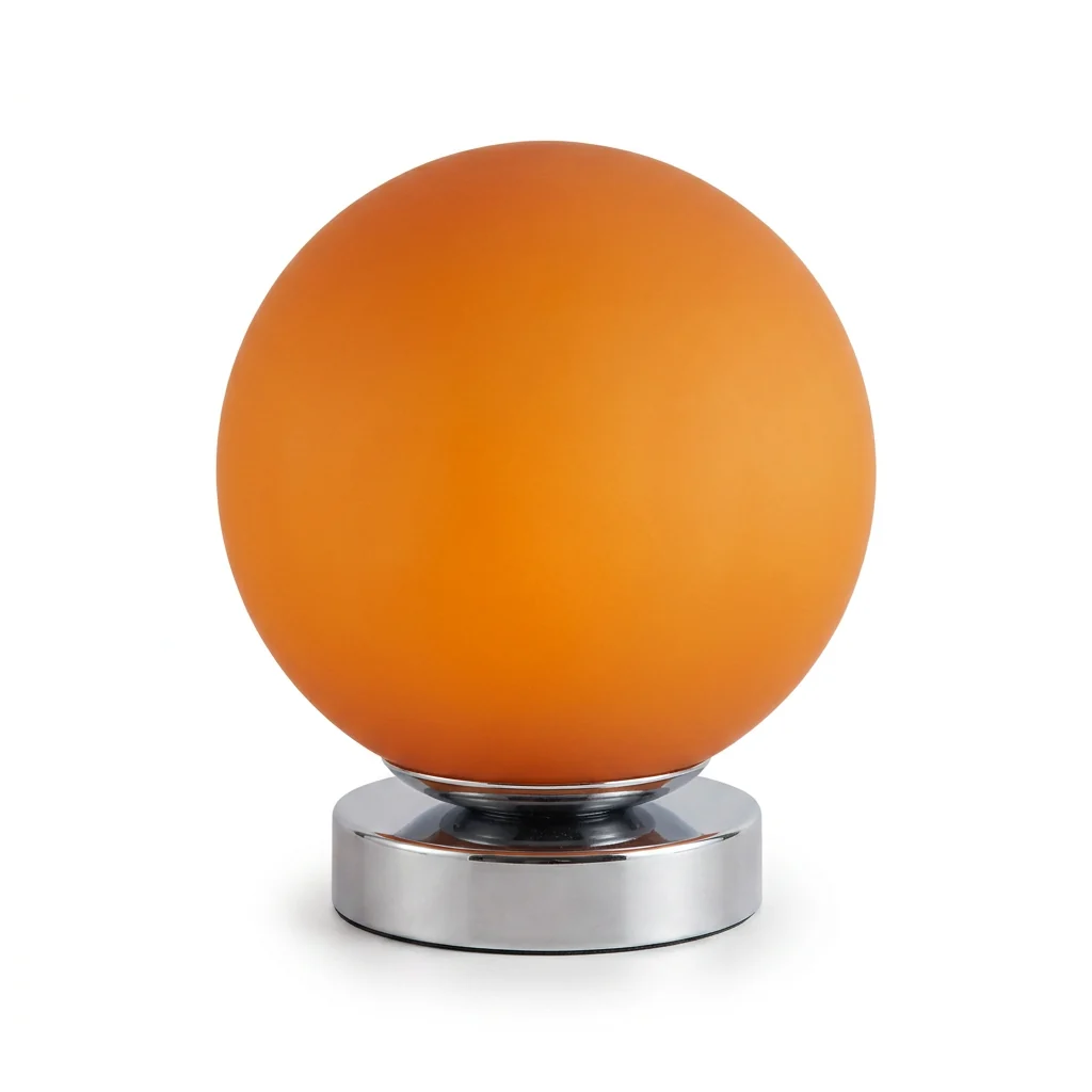 Organic Murano-Style Glass Bedside Lamp Jewel Glow 3 Tones Long-Lasting