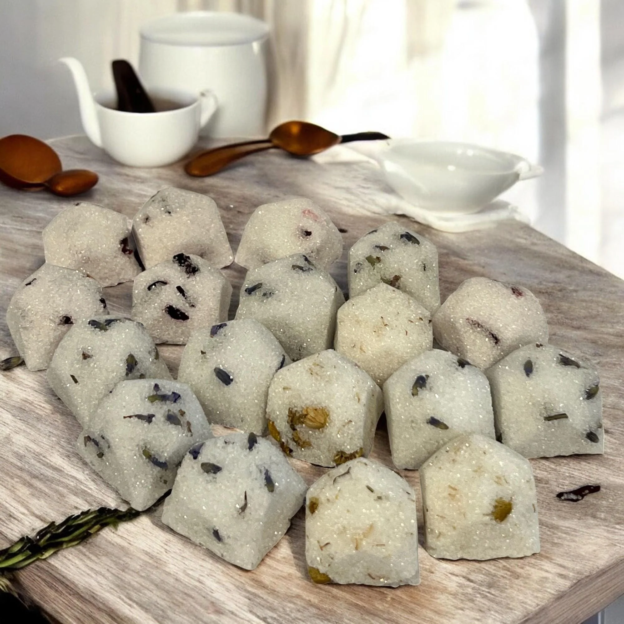 Smart Herb Infused Gourmet Sugar Cubes Tea Coffee Sweetener Practical