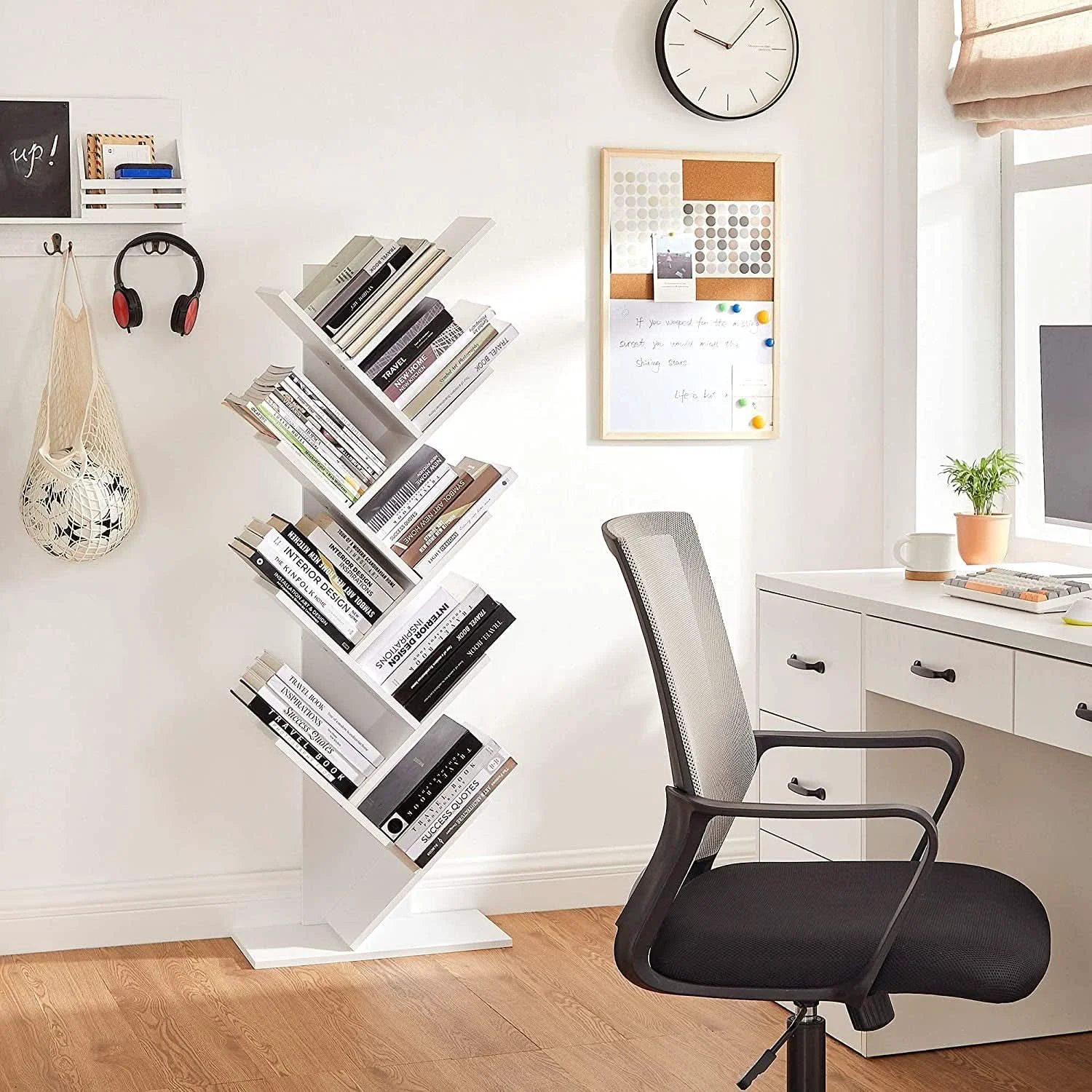Certified Tree Branch Bookshelf 8 Tier For Small Spaces Home Office High-Performance