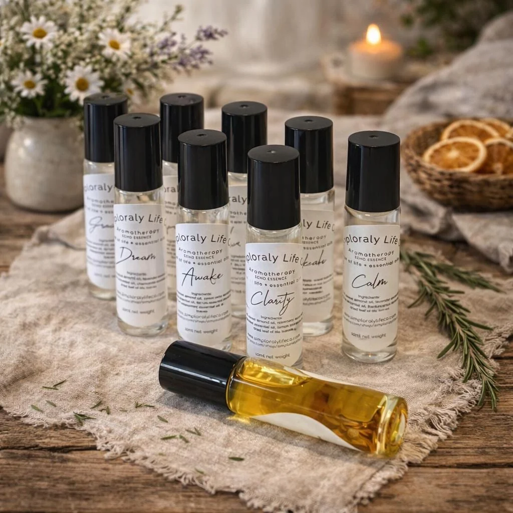 User-Friendly Essential Oil Perfume Roller Leaf of Life Apothecary Roller Bottle Lightweight