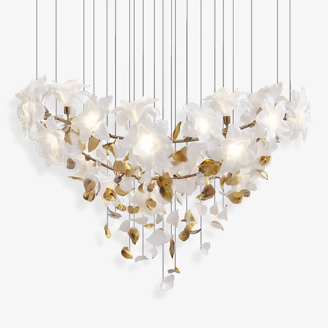 Exclusive Fluttering Flowers Chandelier W Long-Lasting