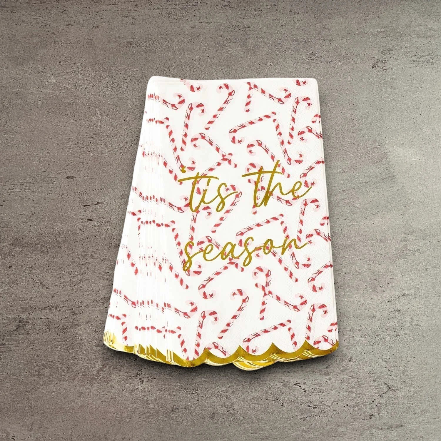 Genuine Peppermint Toile Paper Guest Towel Packs World-Class