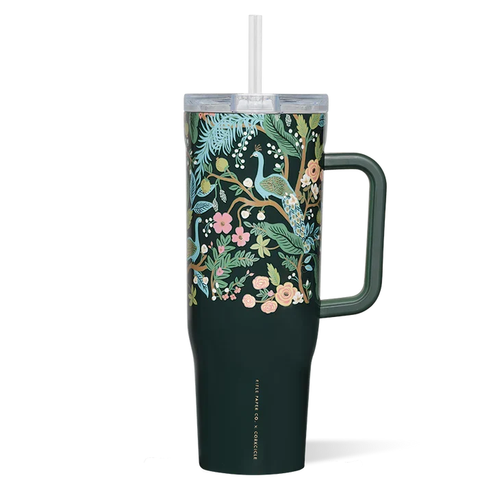 Refined Rifle Paper Co. Cruiser 40oz – Peacock Blue Exclusive