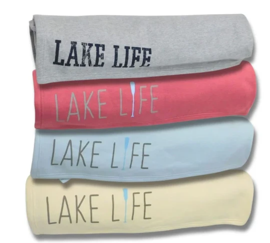 Natural Lake Life Blanket 56 X 82.5 throw High-Performance