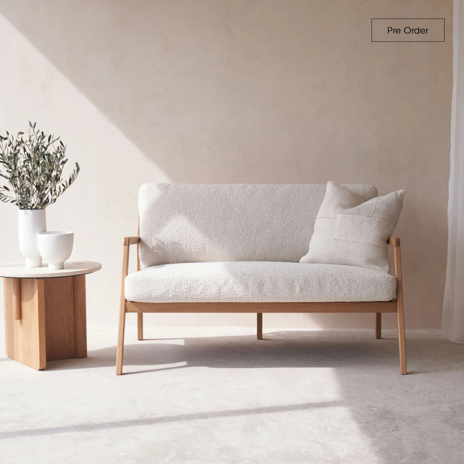 Flexible Nysse Sofa 2 Seater – Bespoke Fabric Leather 135cm Stylish