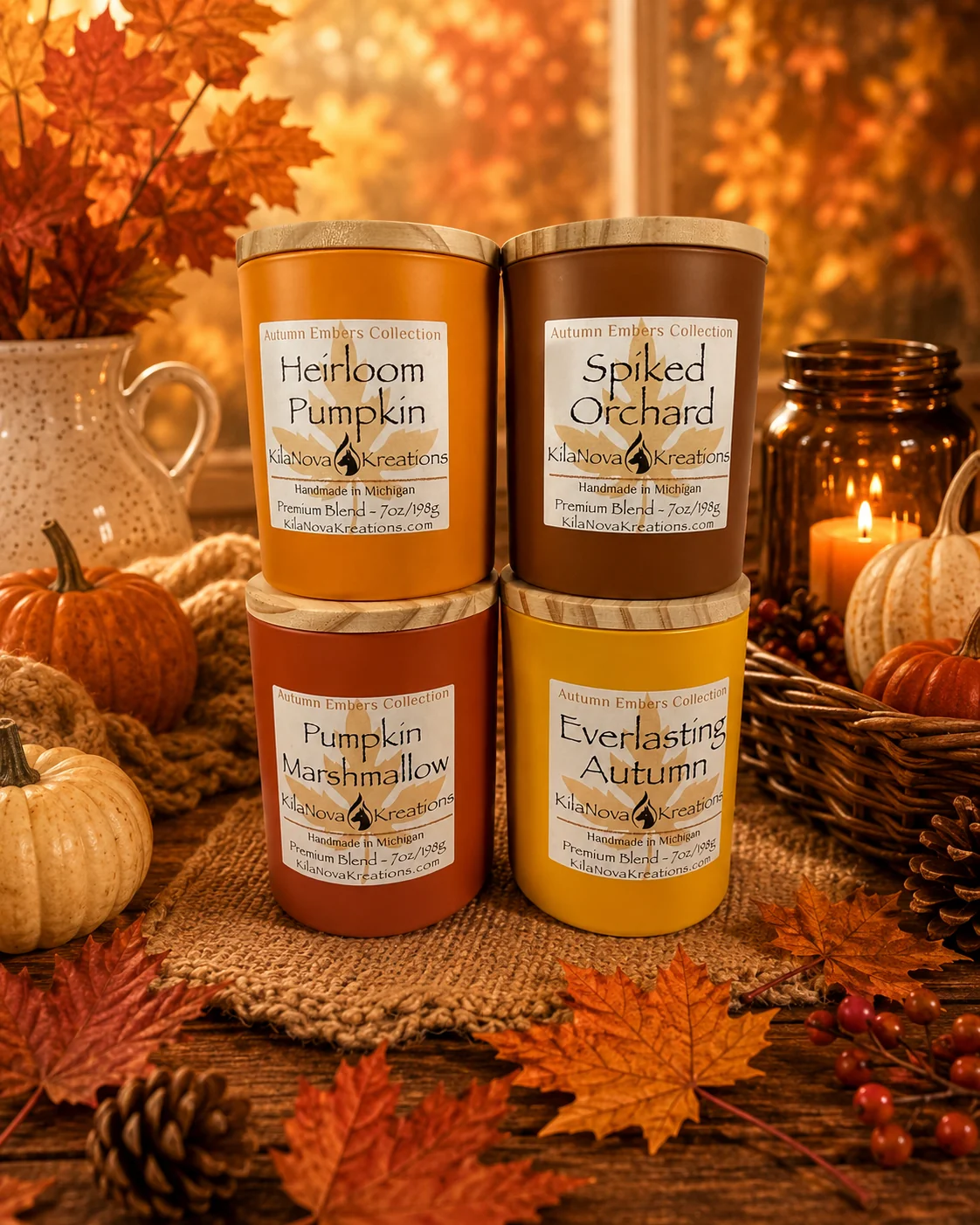 High-End Fall Emberlight Collection Wood Wicked Contemporary