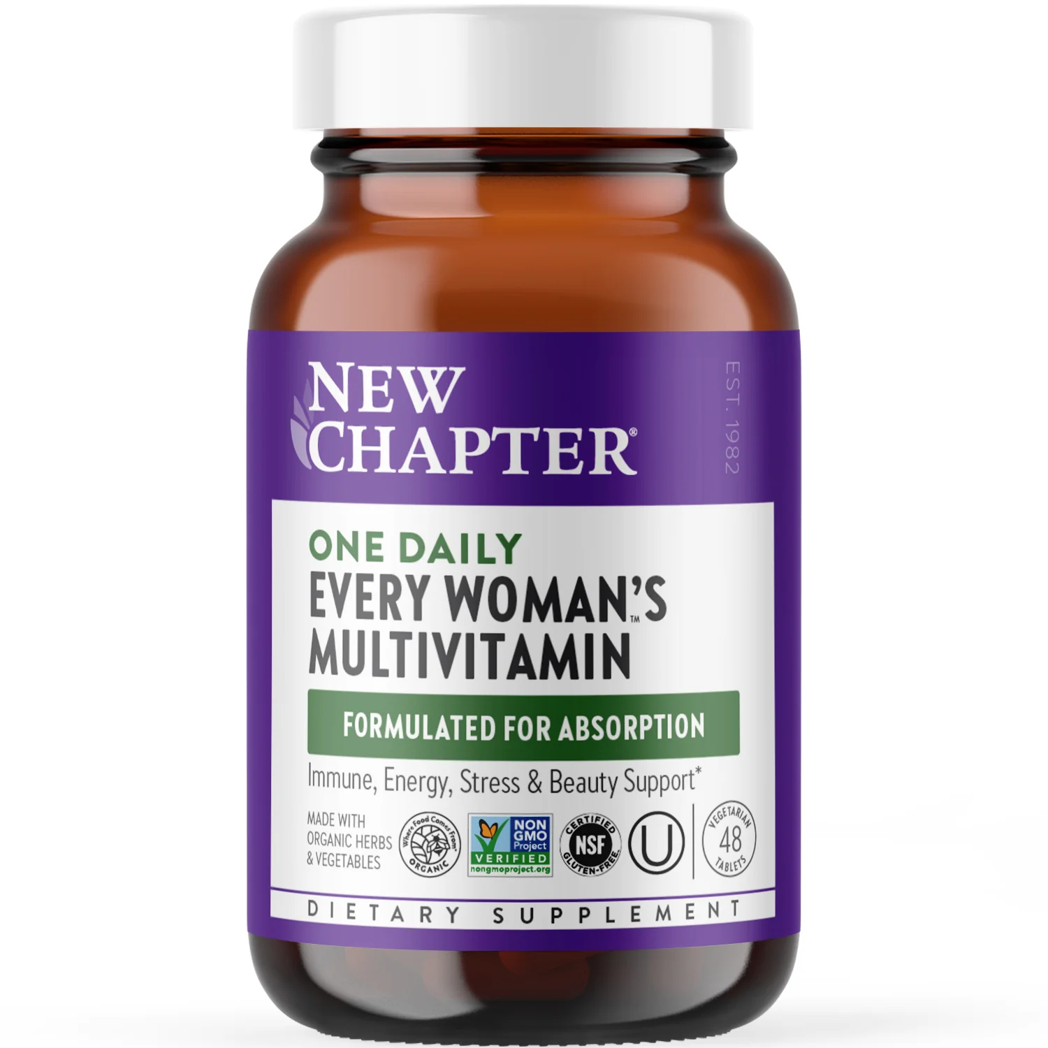 Fashionable New Chapter Every Woman™’s One Daily Multivitamin – For Immune Energy Stress Beauty Support Safe