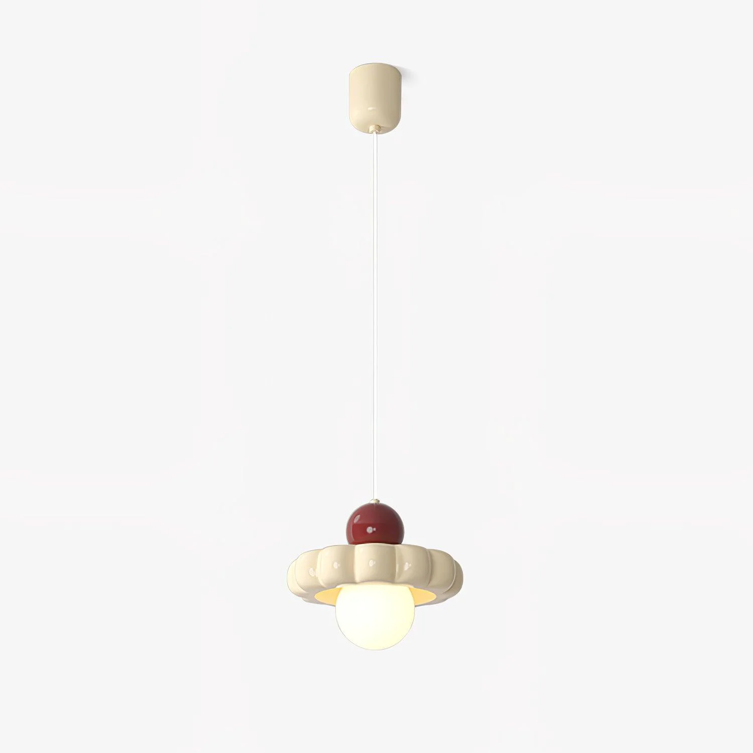Breathable Cream Cloud Pendant Lamp Pure