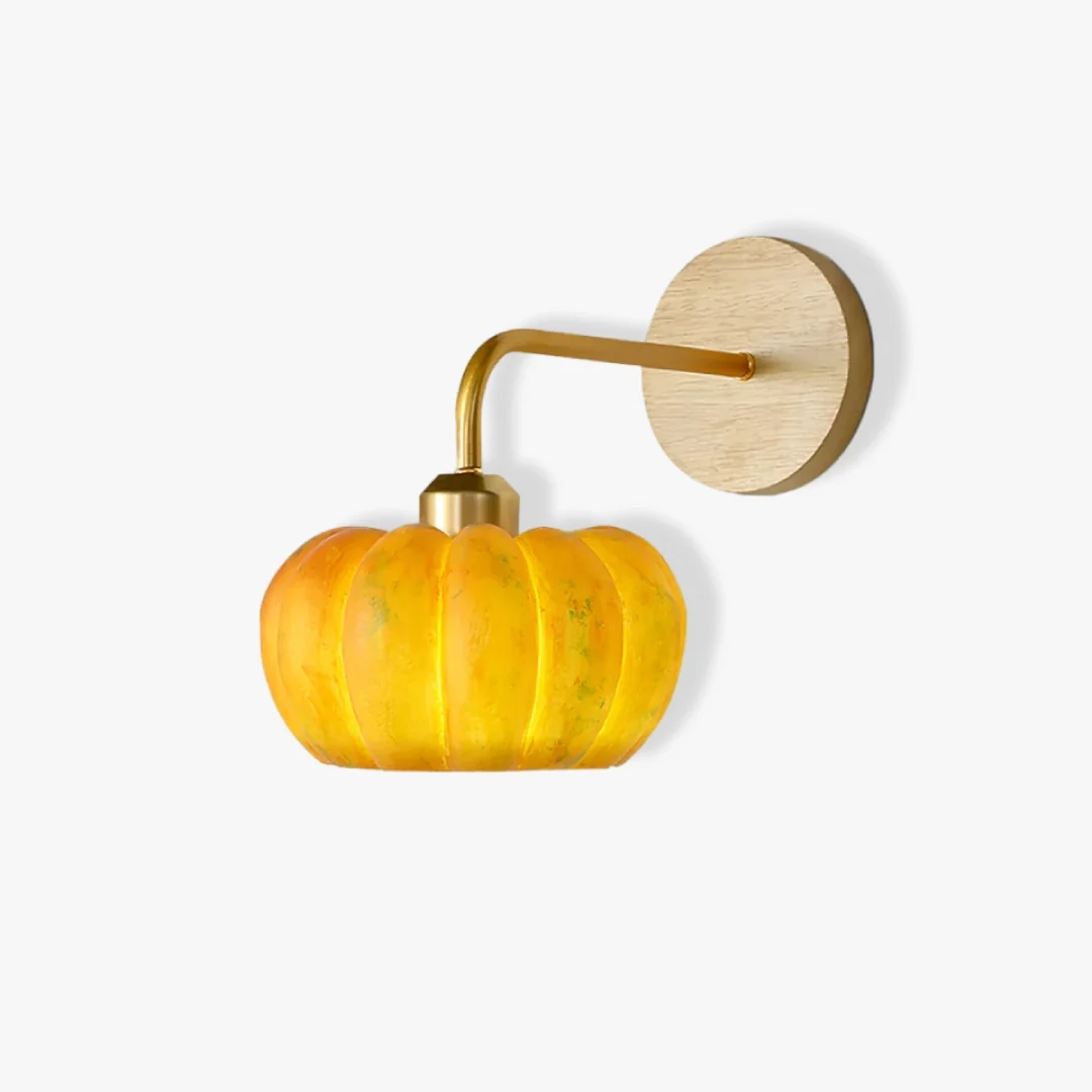 Powerful Pumpkin Wall Sconce Premium