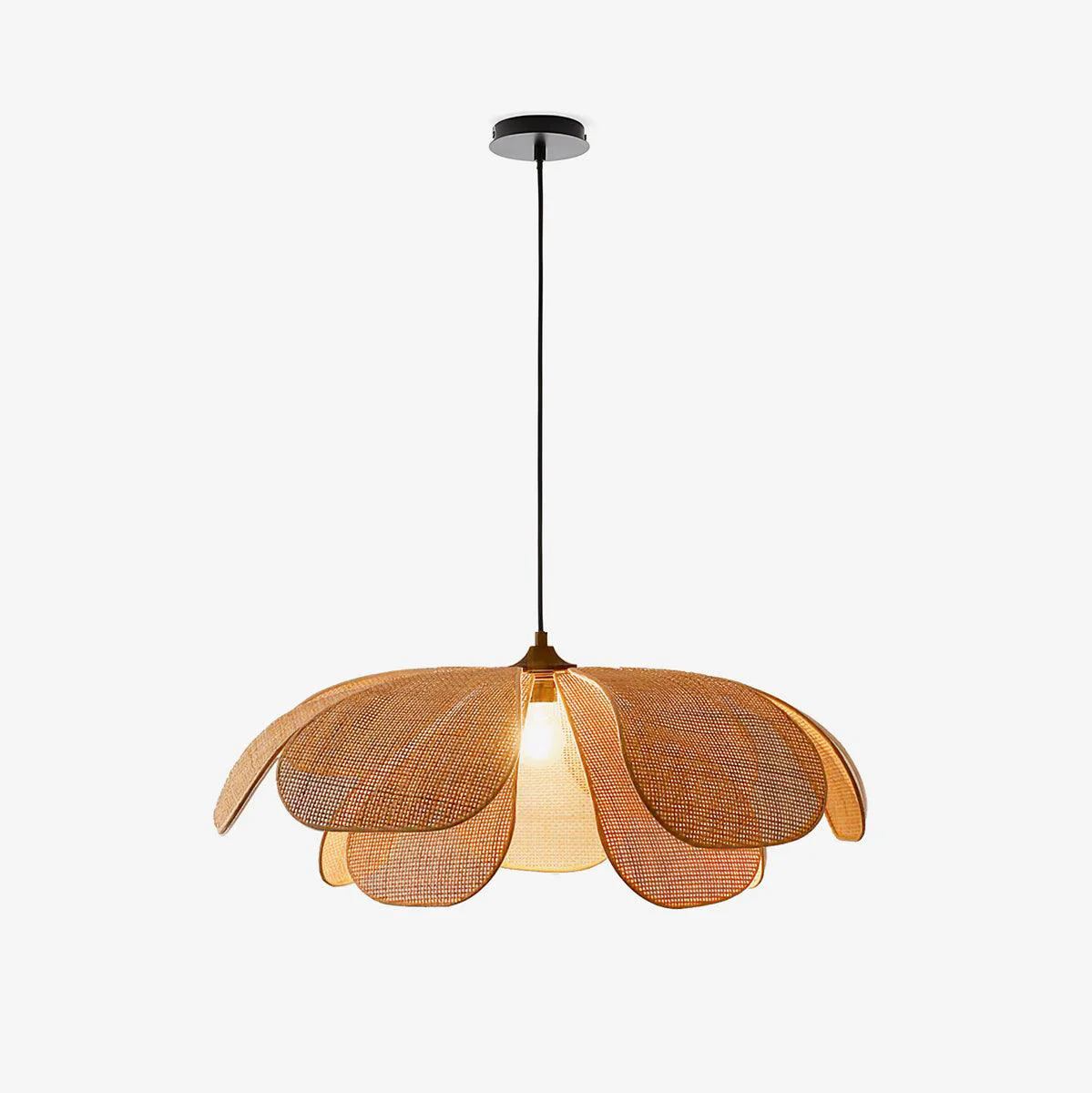 Consistent Rattan Petal Pendant Lamp Verified