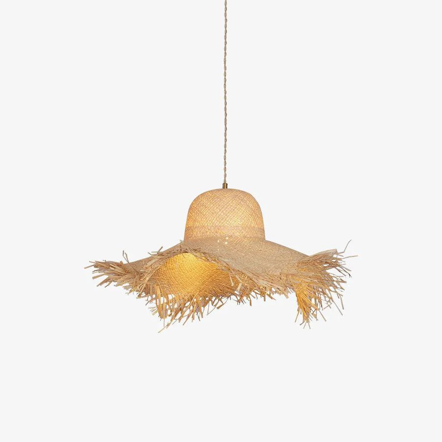 Advanced Rattan Straw Hat Pendant Light Official