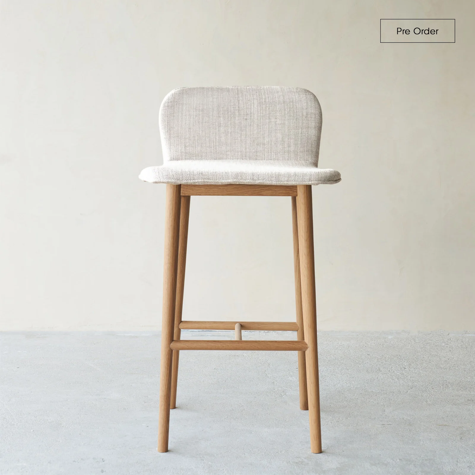 Enhanced Puddle Counter Stool Oak Frame – Bespoke Reliable