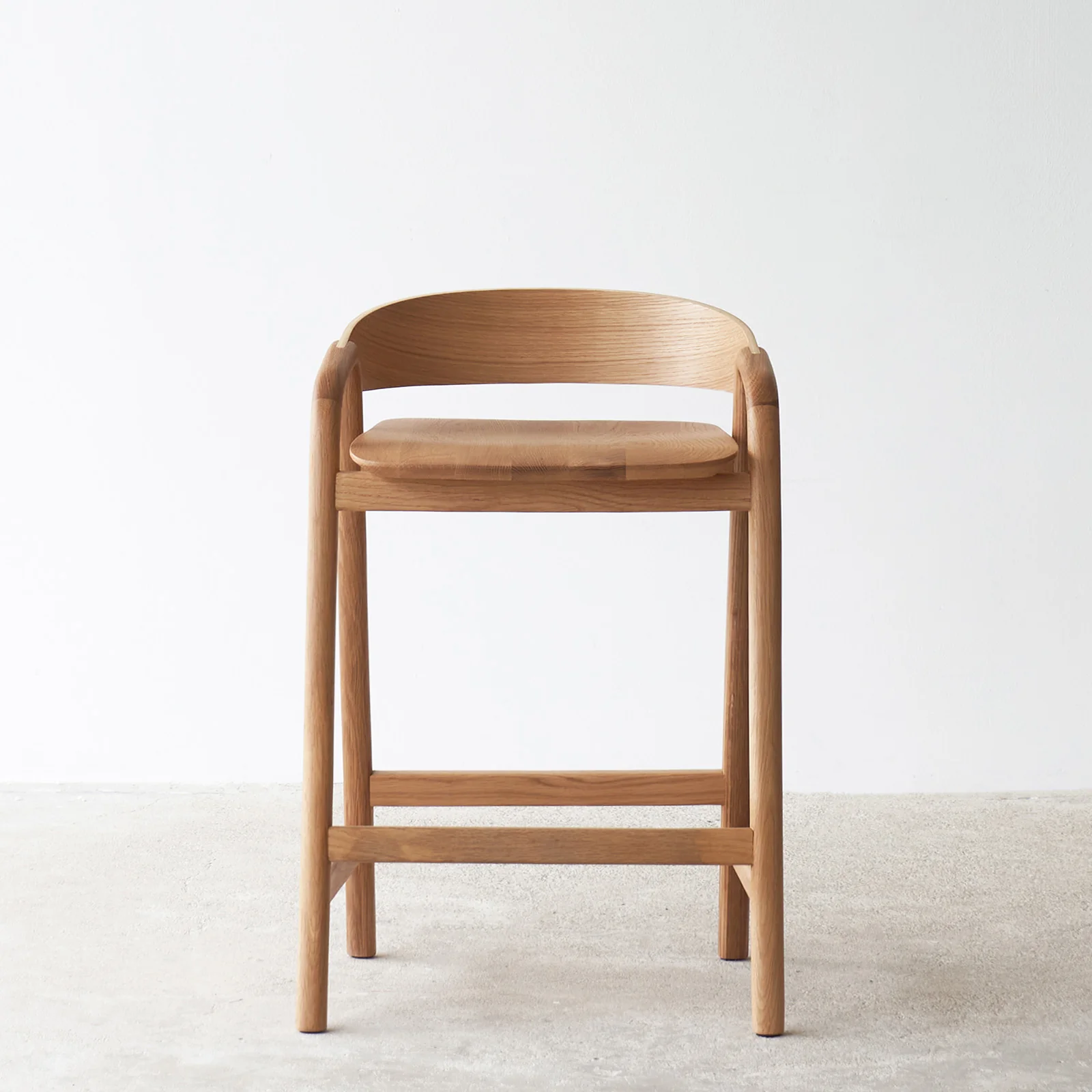 Authentic Inlay Counter Stool Oak Frame – Natural Carefully Designed