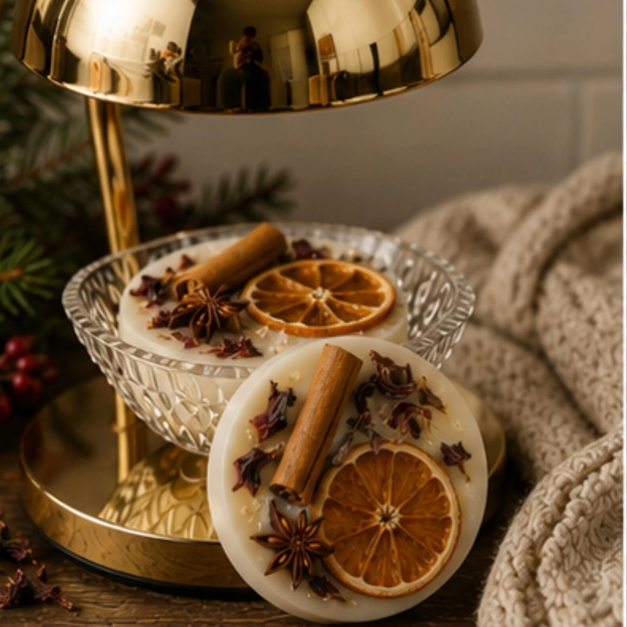Stylish Mulled Wine Spice Wax Tart Wickless Candle Melt for Lamp Warmer Environmentally Friendly
