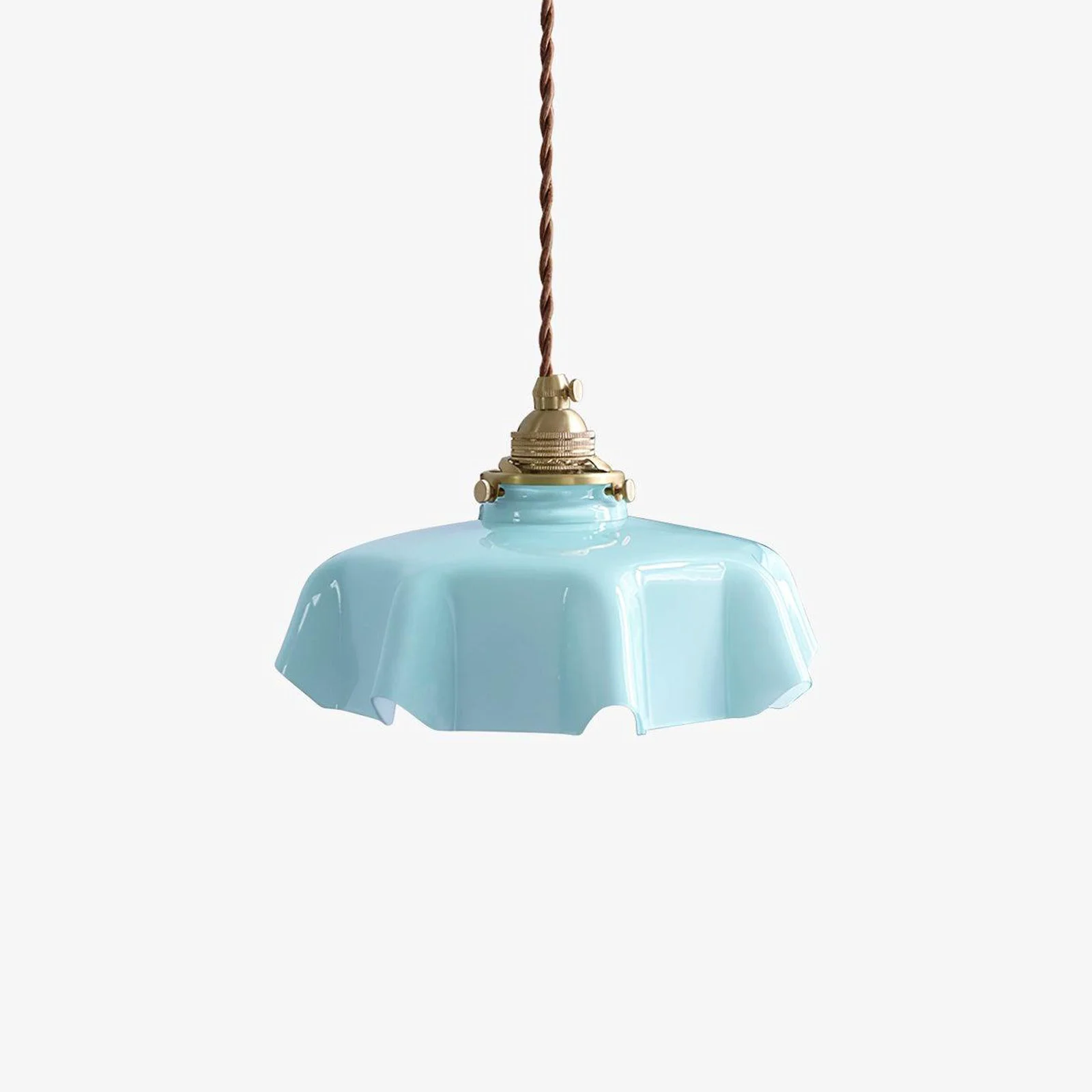 Fashionable French Flower Pendant Light Green