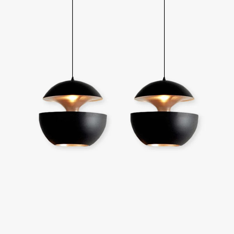 Smooth Nazifa Metal Modern Pendant Light Black White Durable