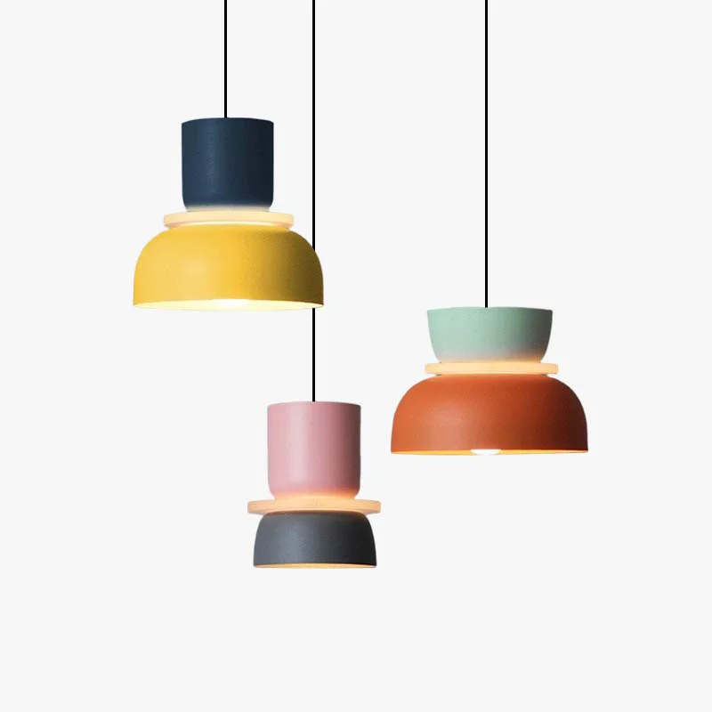 Consistent Morandi Pendant Light Island Contrast Color Industrial Top-Quality