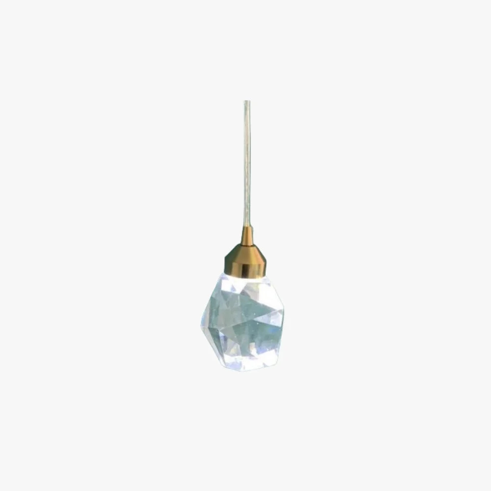 Unique Kristy Moonshadow Crystal Pendant Light Gold Bedroom Dining Room Casual