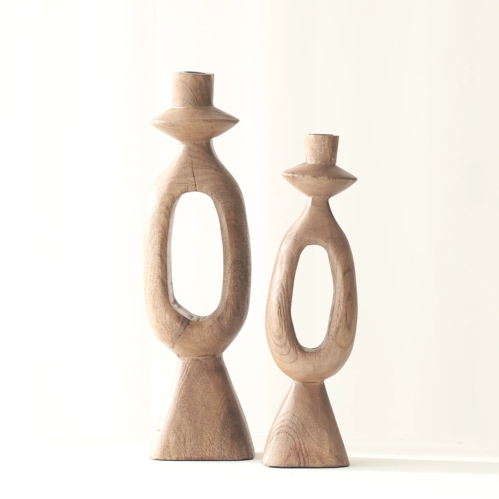 Stylish Candle Holder Django – Dark Brown Functional