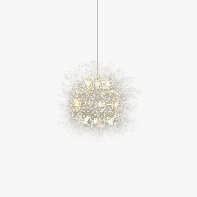 Dependable Lili Elegant Dandelion Metal Acrylic Pendant Light Gold Chorme Healthy