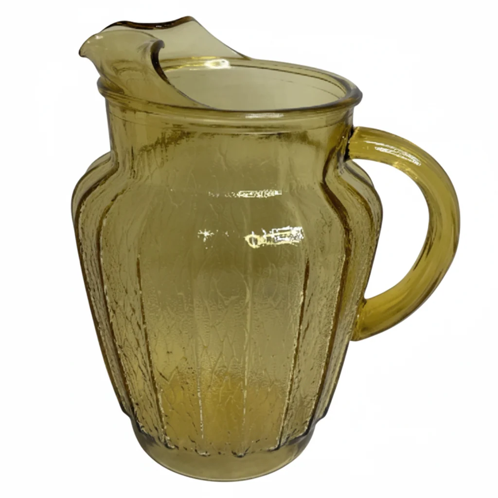 Excellent One and Only Vintage Amber Glass Pitcher Responsible