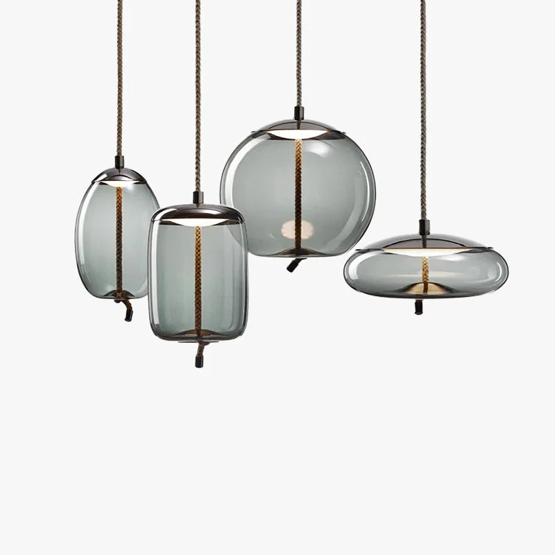 Green Valentina Nordic LED Pendant Light Decorative Glass Convenient