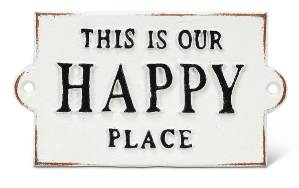 Effective This is our Happy Place Plaque Eco-Friendly