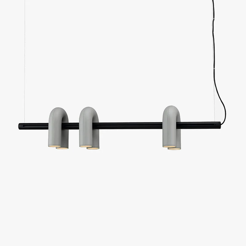 Reusable Felix Modern Pendant Light Linear with 3 U-Shaped Light Artisan