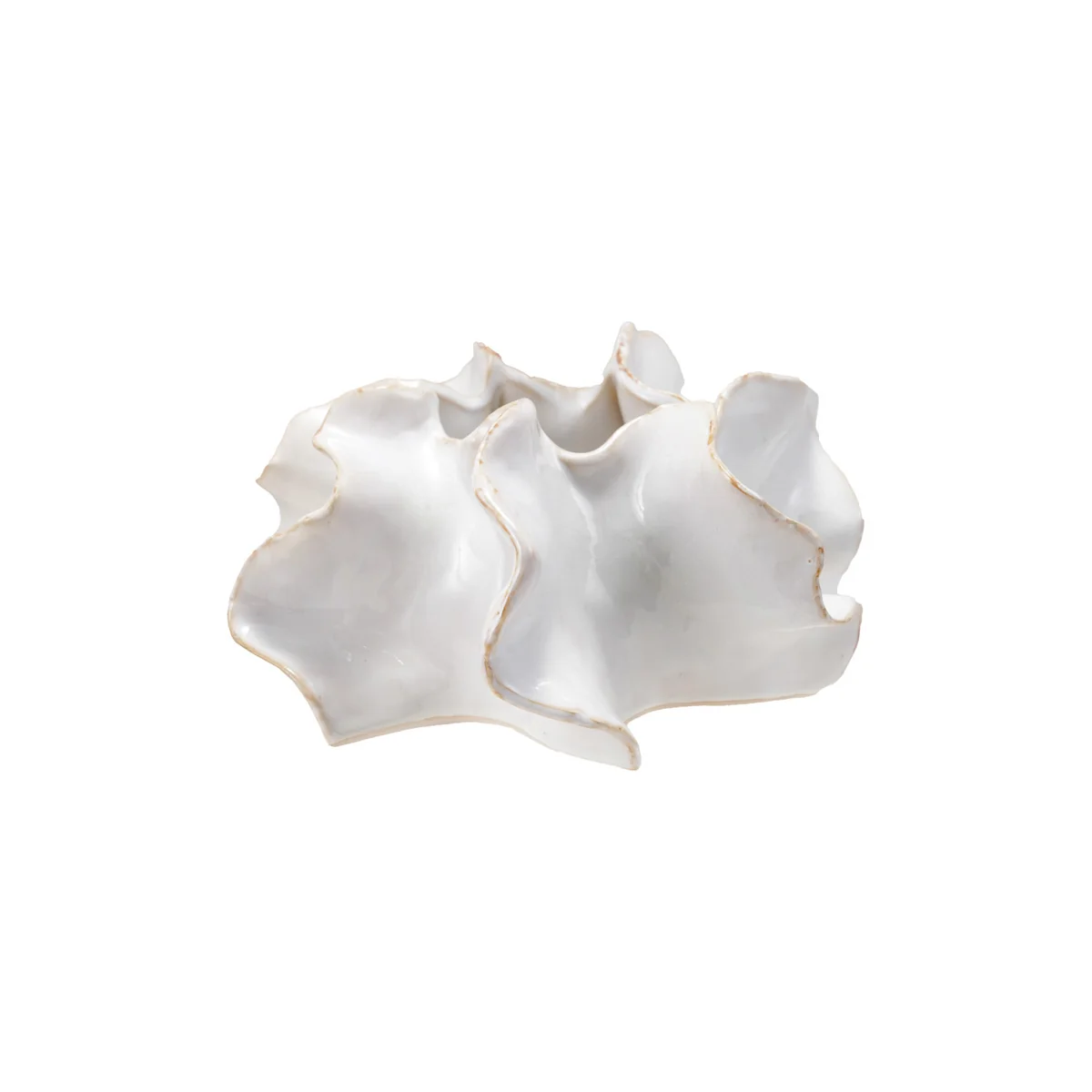 Next-Generation Reactive Glaze Stoneware Planter White Recyclable