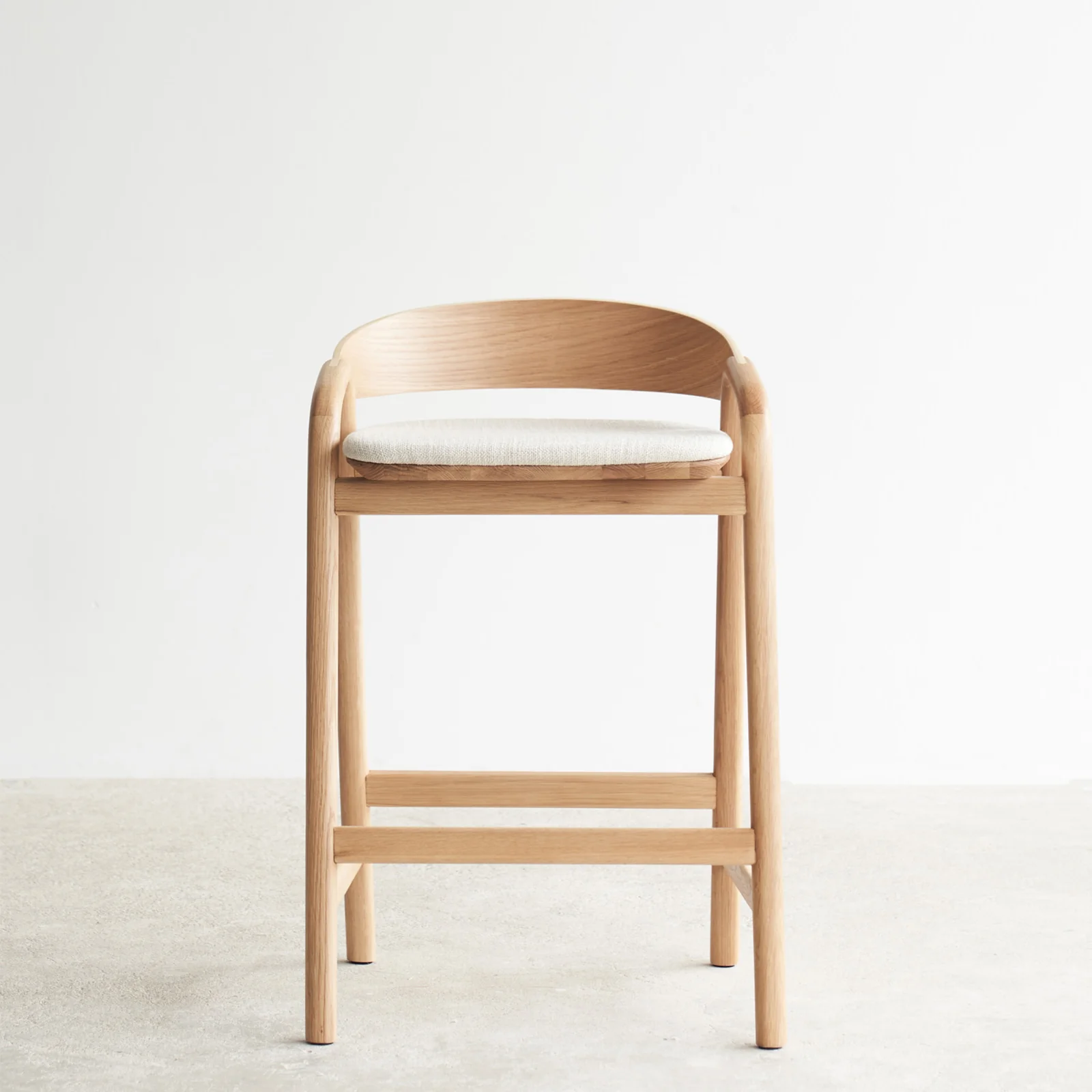 Convenient Inlay Counter Stool Oak Frame – Sand Trusted
