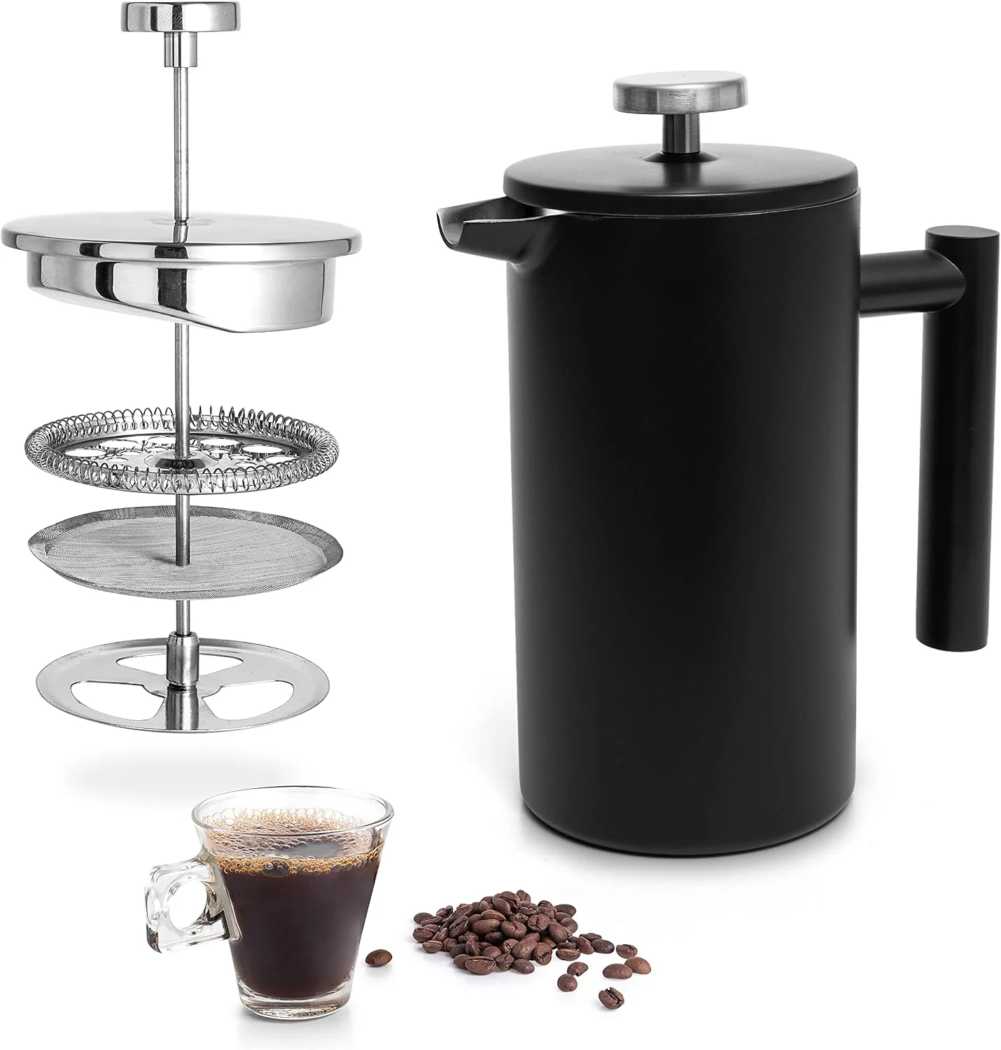 Quality Mixpresso French Press Coffee Maker 26 Oz Stainless Steel Coffee Press Elite