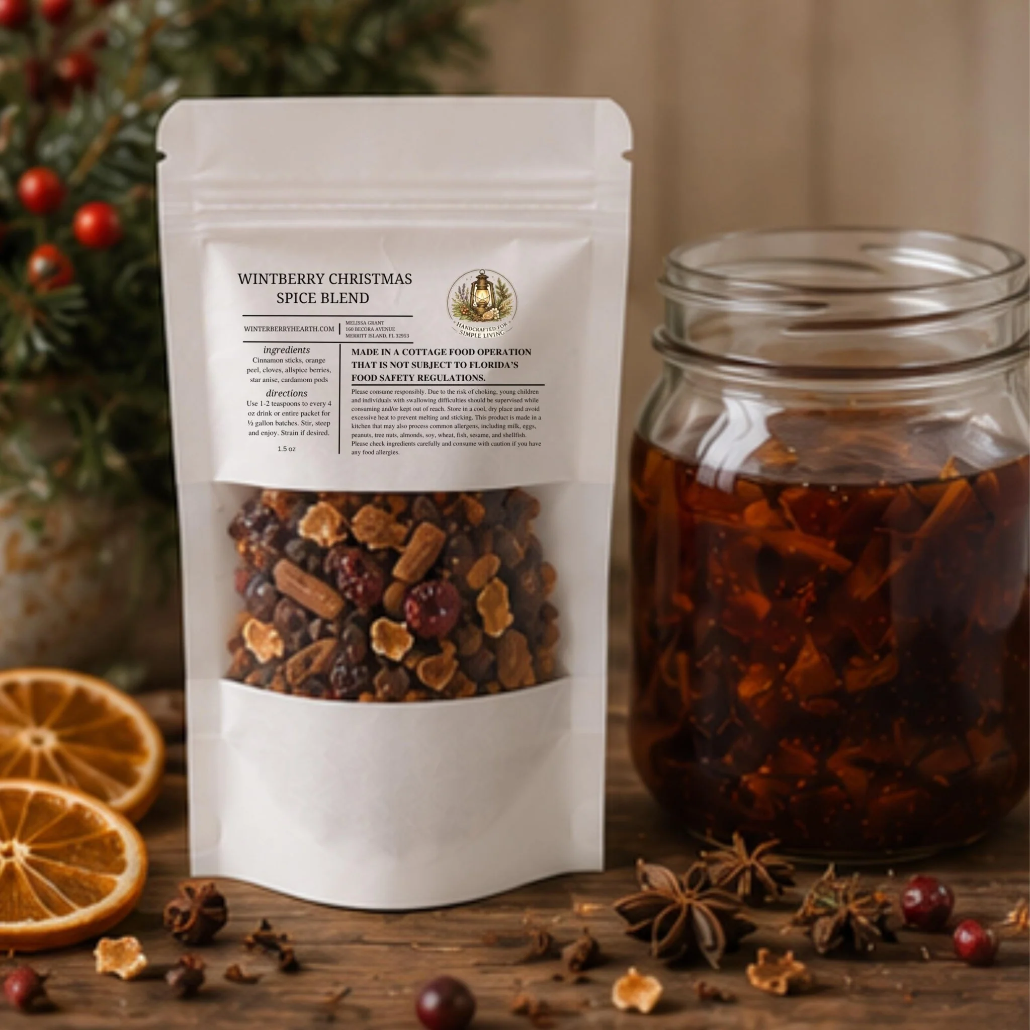 Effective Christmas At Winterberry Mulling Spice Blend Apple Cider Drink Mix Holiday Mulled Wine Elite