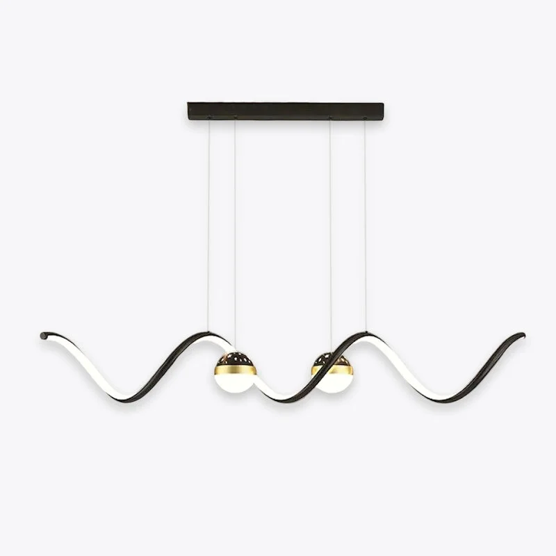 Classic Madina Nordic Globe Wavy Metal Acrylic Pendant Light Responsible