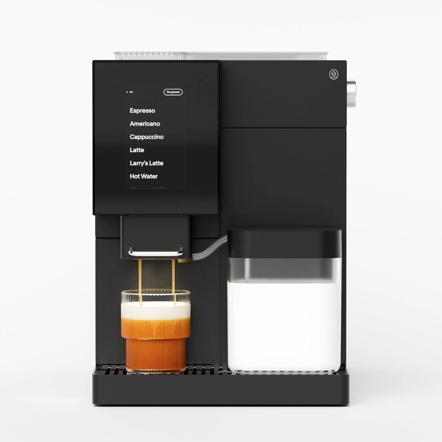Practical Terra Kaffe Super Automatic Espresso Machine - App-Enabled Coffee Machine - Auto Wake Sleep - All Milk Types - Roaster- Espresso Settings Pure