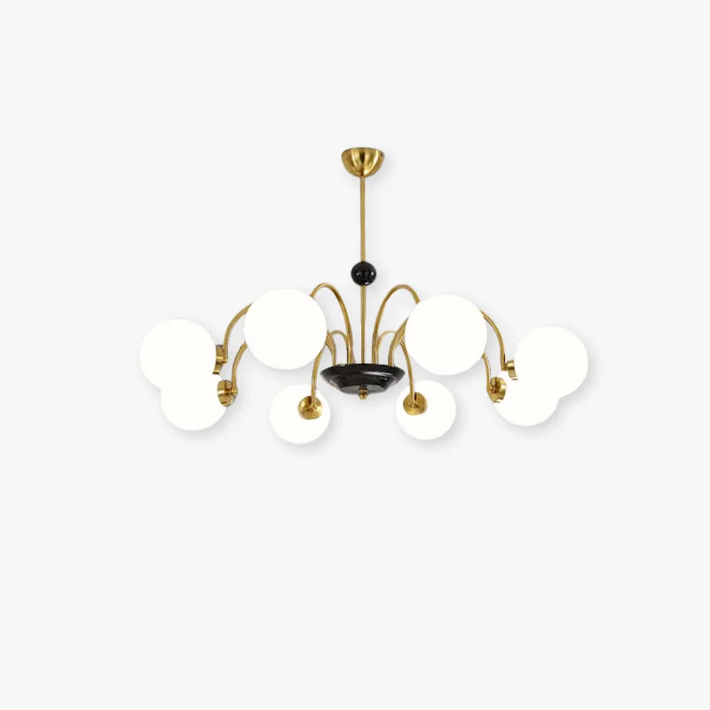 High-Grade Modern Globe Glass Art Deco Chandelier Living Room Selected