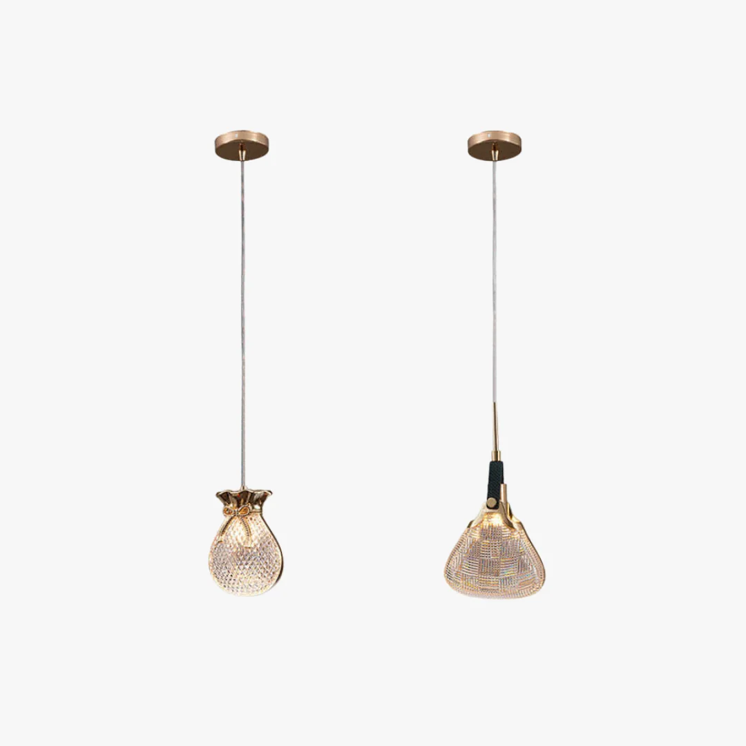 Flexible Hailie Postmodern Elegant Gold Black Bedroom Pendant Light Fashionable