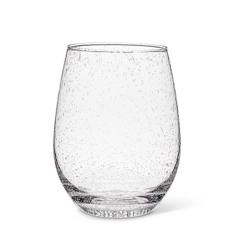 Comfortable Seeded Stemless Wine Glass Fashionable