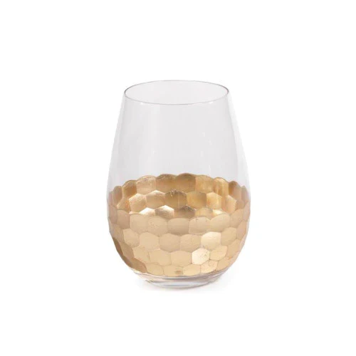 Selected Fez Cut Glass with Gold Leaf Elegant