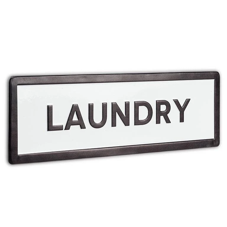 Elegant Laundry Rectangle Sign 12.5 Exclusive