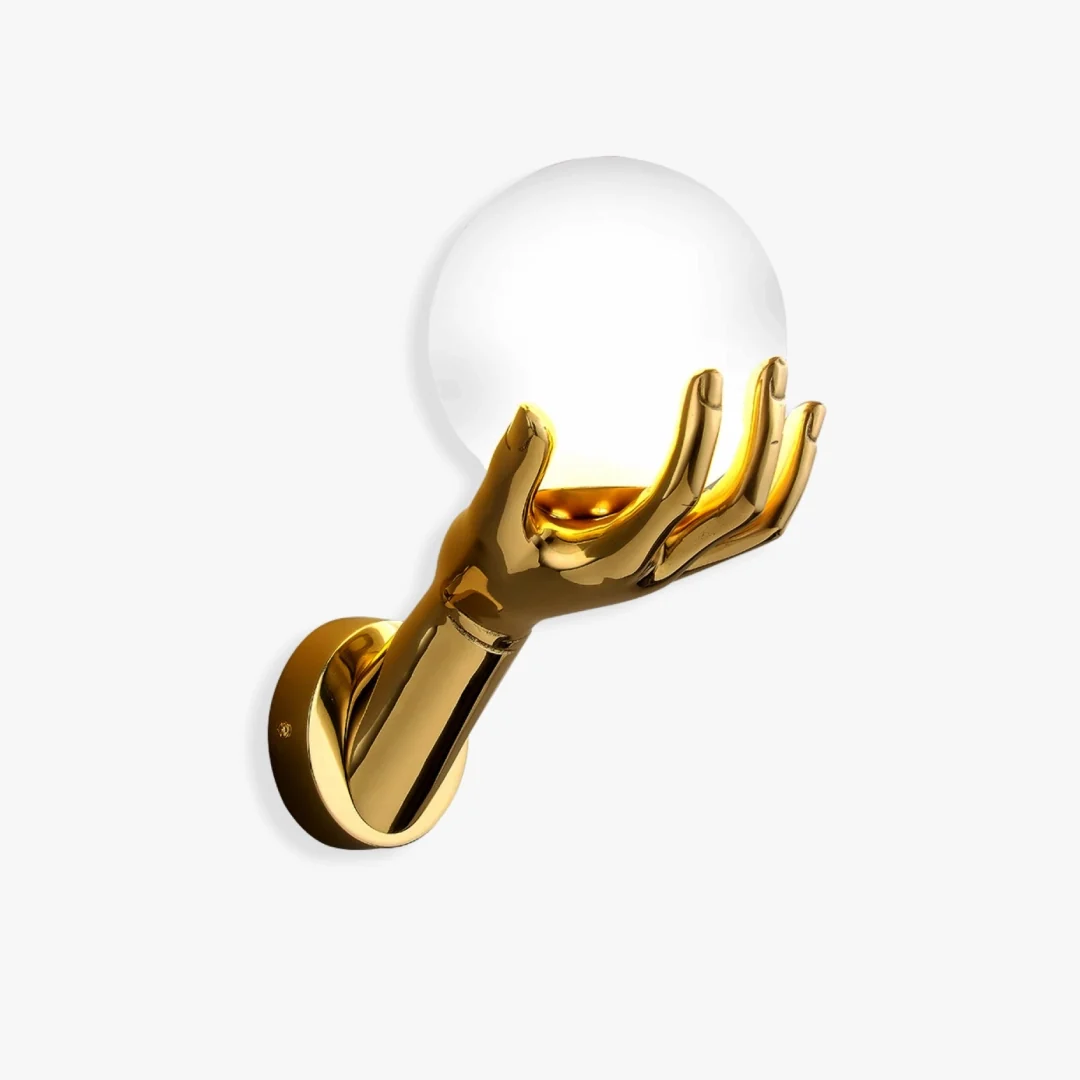 Prestigious Copper Hand Wall Lamp Selected