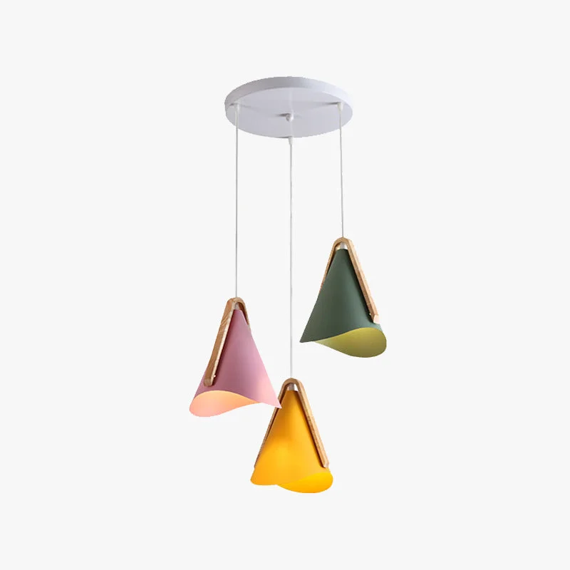 Exclusive Morandi Modern Cone Pendant Light Wood Metal Relaxed