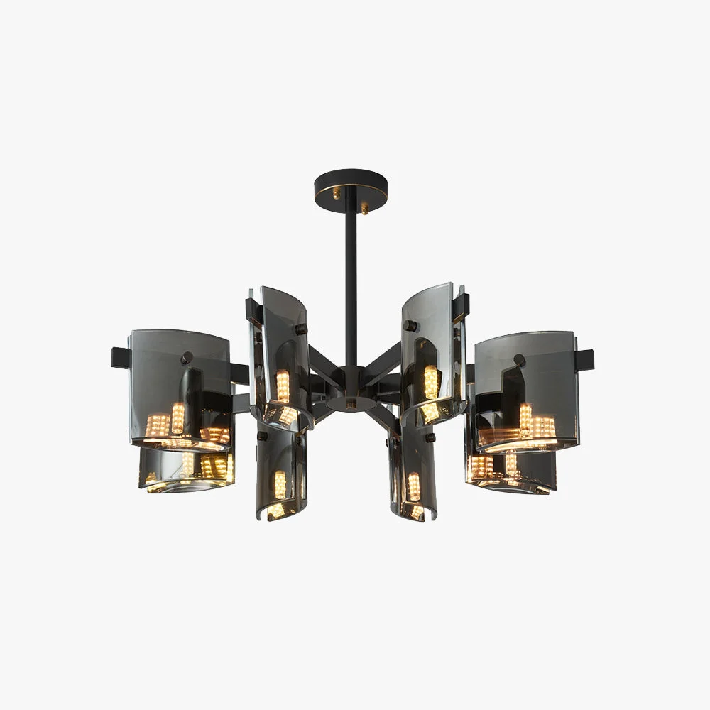 Classic Evette Minimalist Multi Head Metal Pendant Light Black Gold Reliable