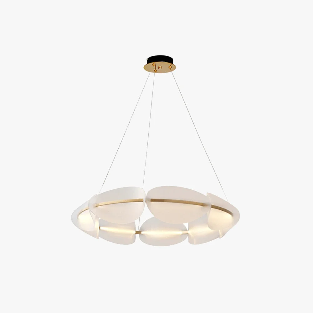Trusted Bella Modern Ring Metal Pendant Light White Safe