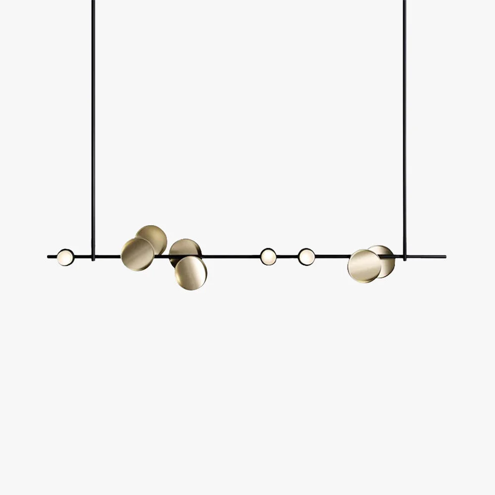 Authentic Avi Minimalist Linear Metal Pendant Light Black Professional