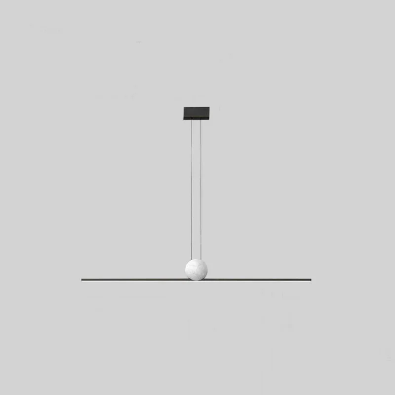 Outstanding Edge Pendant Light 2 Color Metal Marble 35.4 47.2 59 Classic