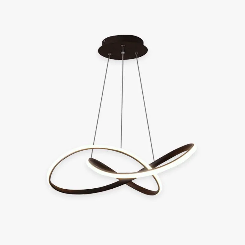 High-Grade Modern Led Pendant Light Black White Living Room Bedroom Comfortable