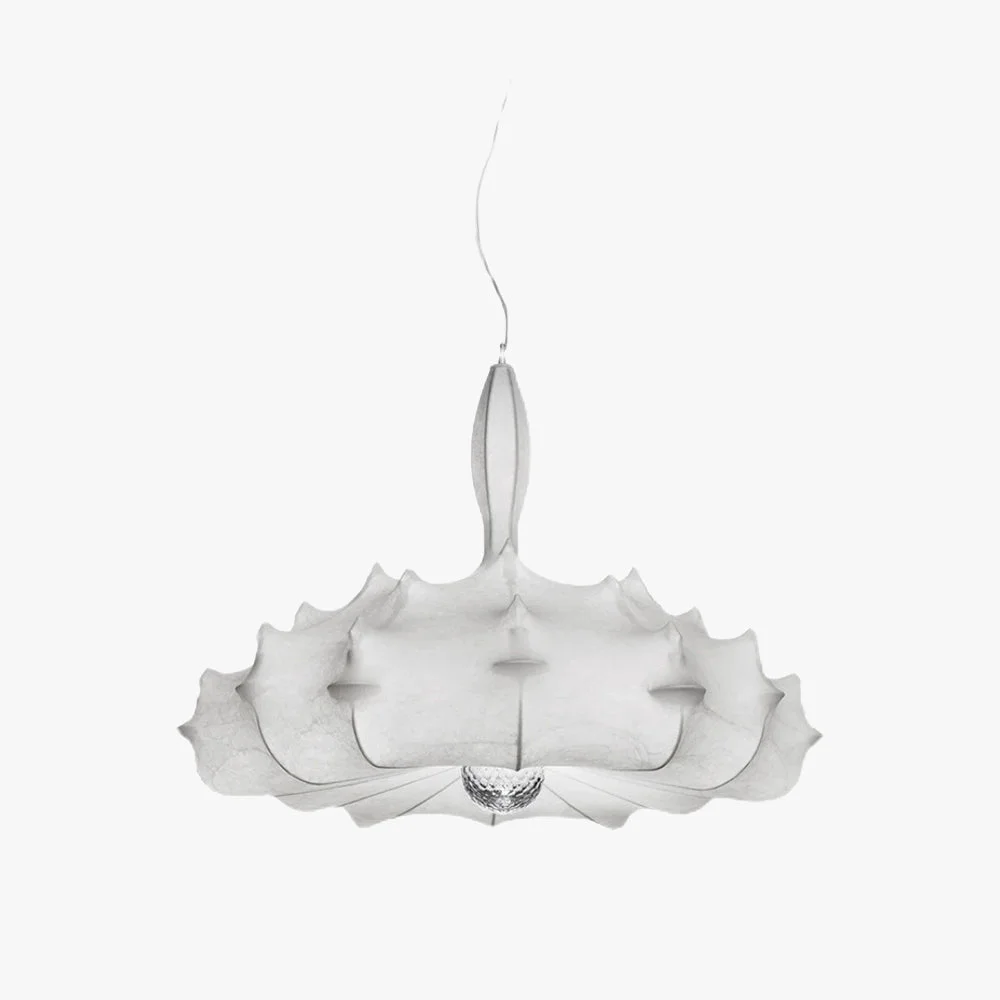 Specialty Renée Modern Artificial Silk Metal Pendant Light White High-End