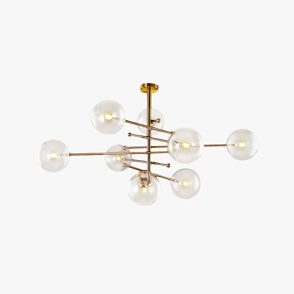 Excellent Valentina Modern Bubble Pendant Light Gold Superior
