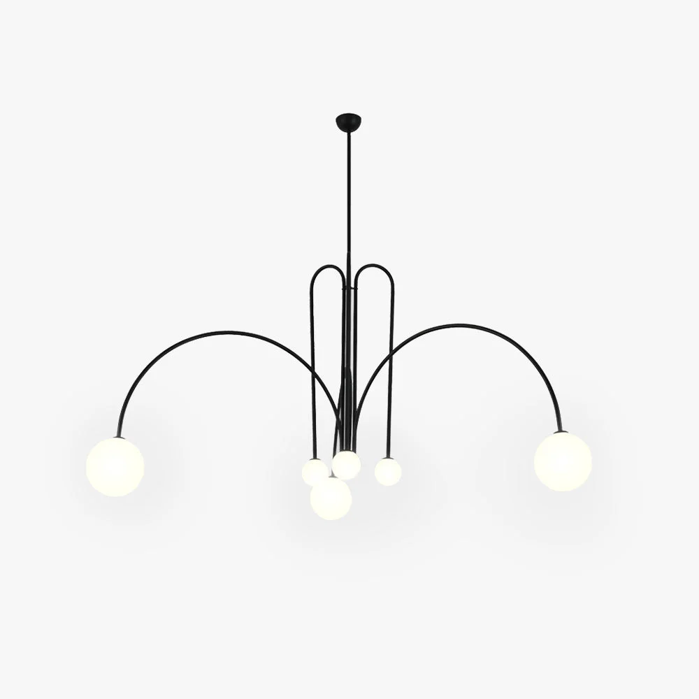 Unique Avi Double Layer White Glass Pendant Light Refined