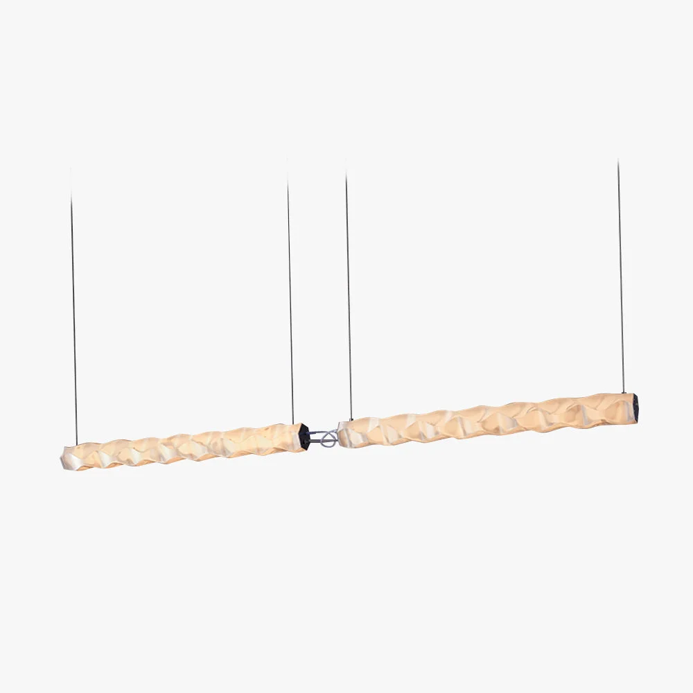 Relaxed Nazifa Designer pleated Modern Strip Pendant Light Dining Room Efficient